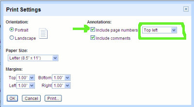 google-docs-pagenumbers Google Docs Print Settings